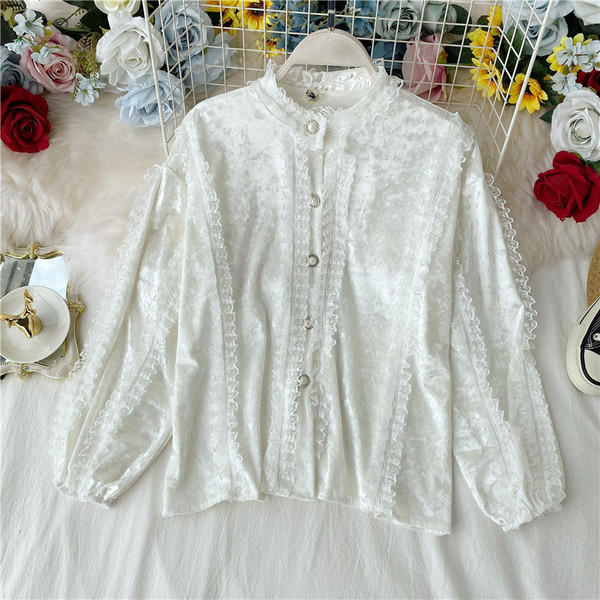 Cămașă casual de damă cu nasturi și mâneci lungi în patru culori