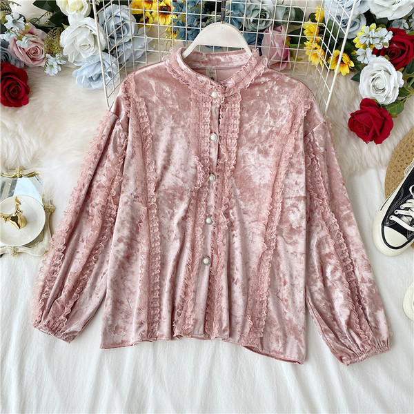 Cămașă casual de damă cu nasturi și mâneci lungi în patru culori