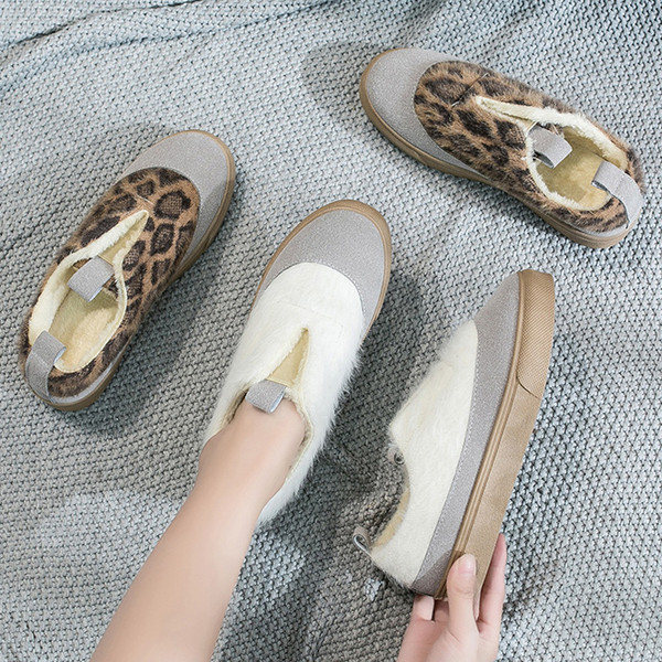 Lapos talpú női alkalmi téli cipő több színben