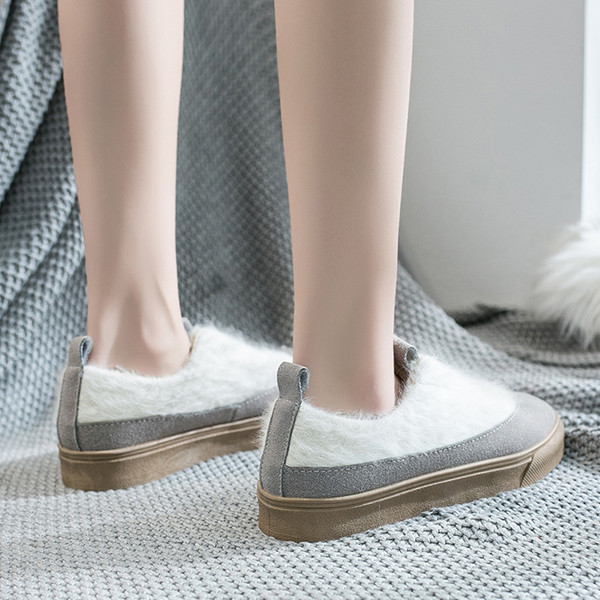 Lapos talpú női alkalmi téli cipő több színben