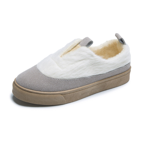 Lapos talpú női alkalmi téli cipő több színben