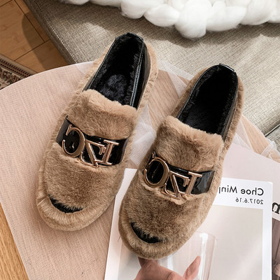 Pantofi casual de iarna de dama cu element metalic in trei culori