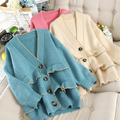 Női kardigán gombokkal több színben