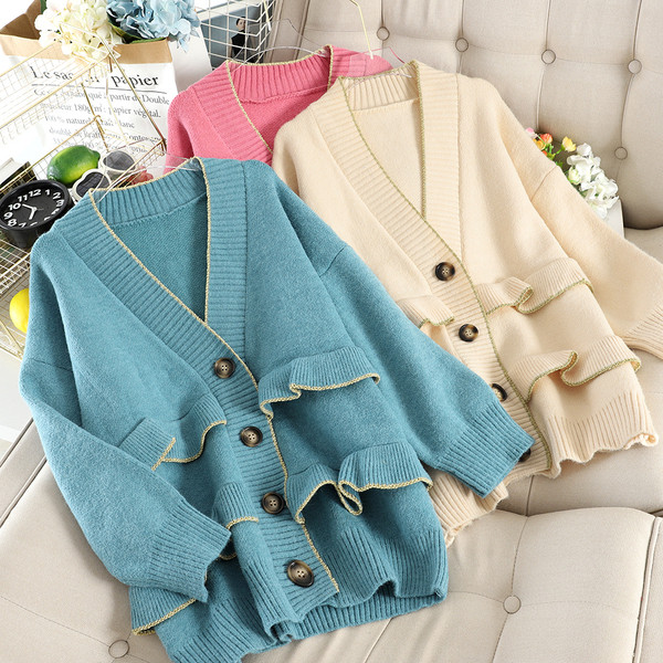 Női kardigán gombokkal több színben