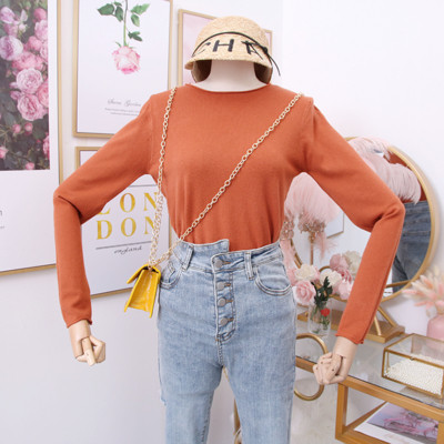 Modern női pulóver O-nyakú és hosszú ujjú - többféle színben