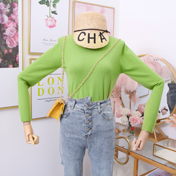 Modern női pulóver O-nyakú és hosszú ujjú - többféle színben