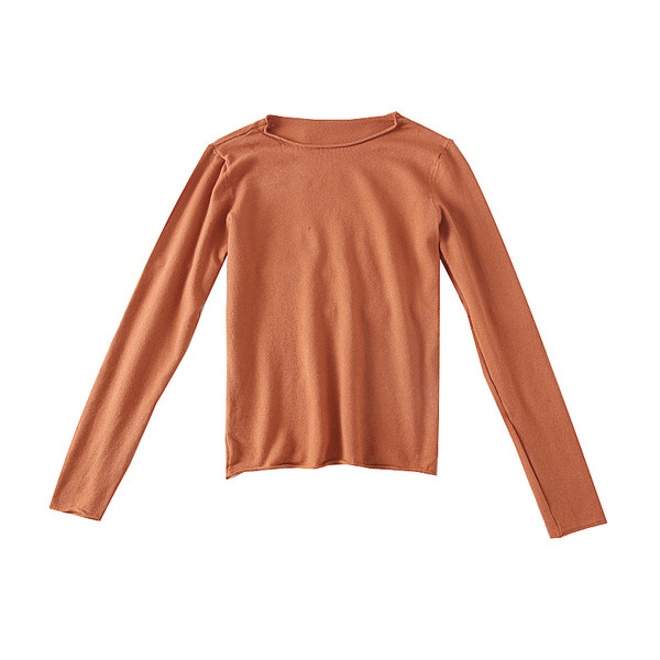 Modern női pulóver O-nyakú és hosszú ujjú - többféle színben