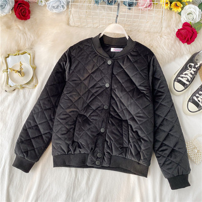 Geaca de iarna casual de dama cu nasturi si buzunar in diferite culori