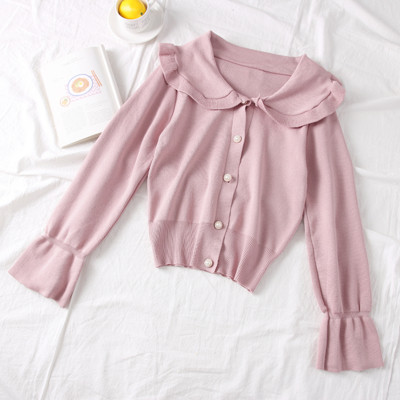 Vesta de dama actuala cu nasturi si maneci lotus