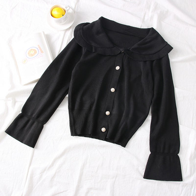 Vesta de dama actuala cu nasturi si maneci lotus