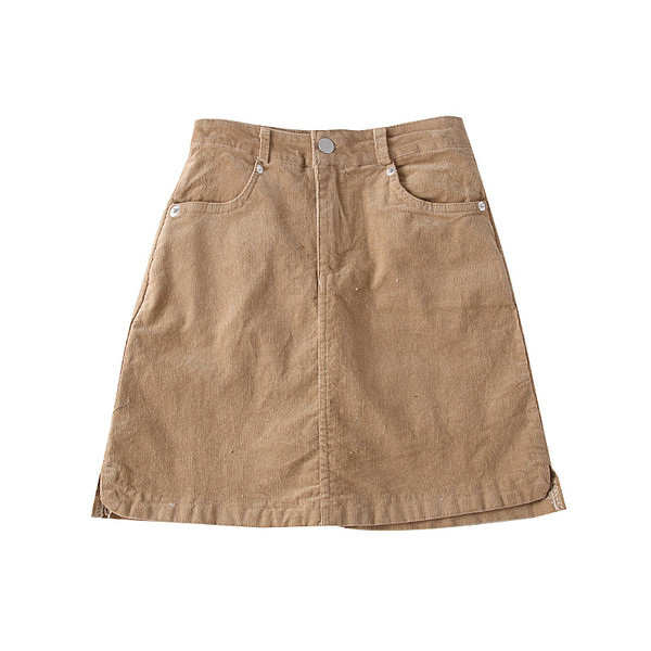 Fusta de dama moderna cu buzunare in maro, negru, verde si bej