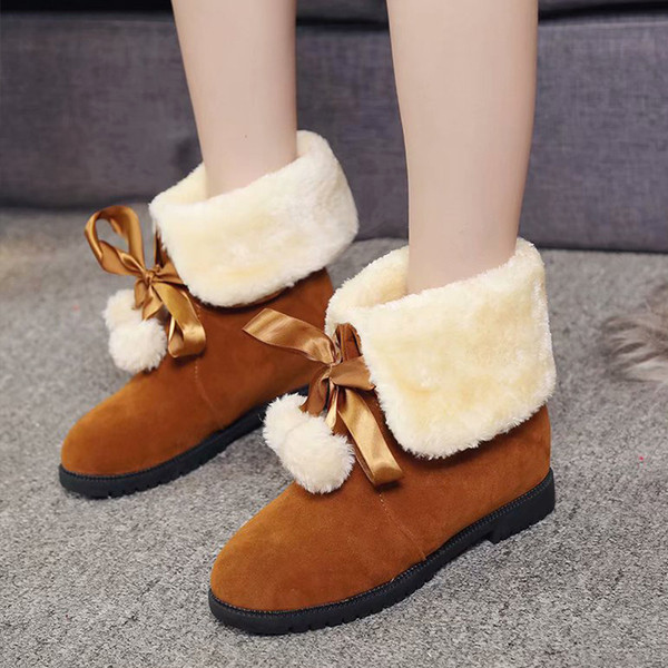 Cizme de iarna dama cu captuseala moale in mai multe culori