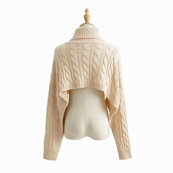 Új modell női pulóver magas pólógallérral, fekete és bézs színben