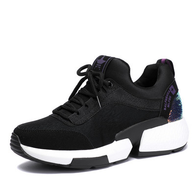 Tenisi casual dama cu sireturi si talpa aspra in doua culori