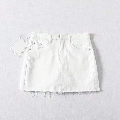 Új modell aktuális női szoknya szakadt motívumokkal fehér, fekete, zöld, kék, szürke és barna színekben