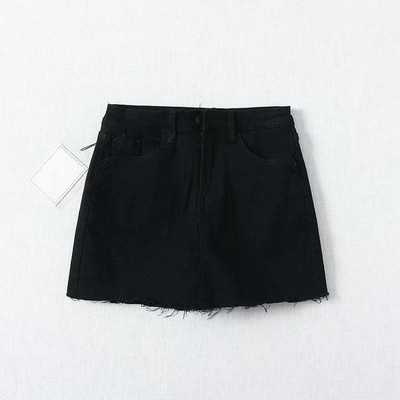 Új modell aktuális női szoknya szakadt motívumokkal fehér, fekete, zöld, kék, szürke és barna színekben