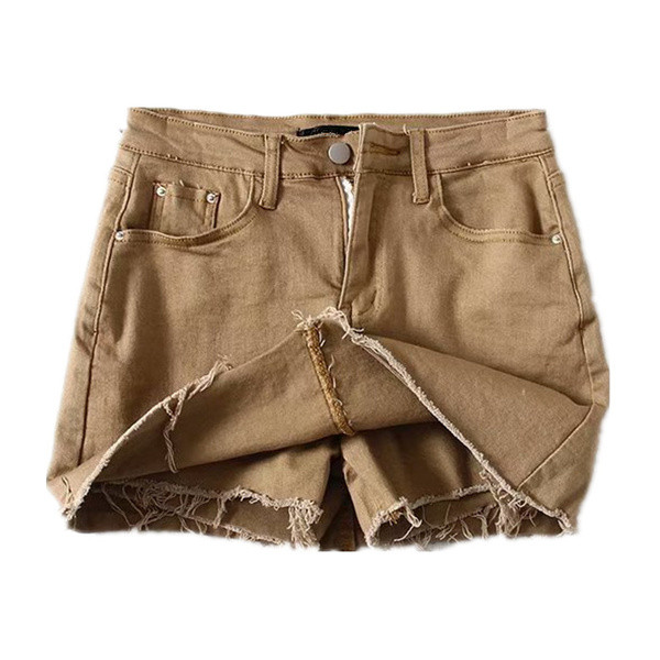 Új modell aktuális női szoknya szakadt motívumokkal fehér, fekete, zöld, kék, szürke és barna színekben