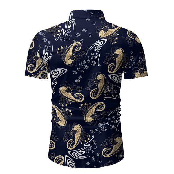 Férfi ing rövid ujjal és klasszikus gallérral