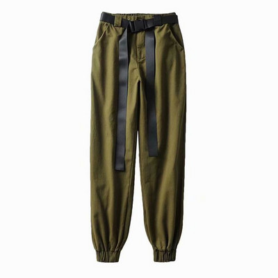 Új modell modern női sportnadrág övvel rózsaszín, bézs, fekete és zöld színben