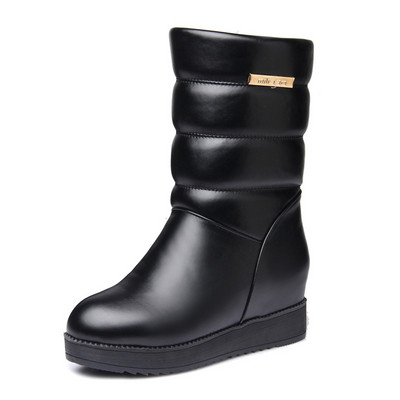 Cizme de dama moderne model simplu in rosu si negru