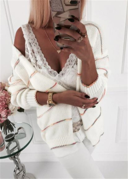 Vesta casual de dama fara inchidere in roz, alb si gri