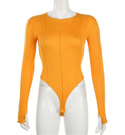 Body modern de dama cu maneci lungi si decolteu oval