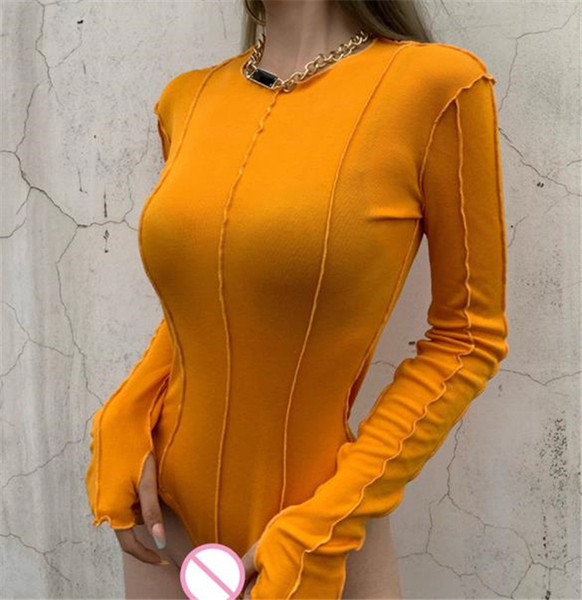 Body modern de dama cu maneci lungi si decolteu oval