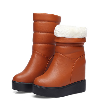 Cizme de dama moderne model uni cu captuseala moale in rosu, negru si maro