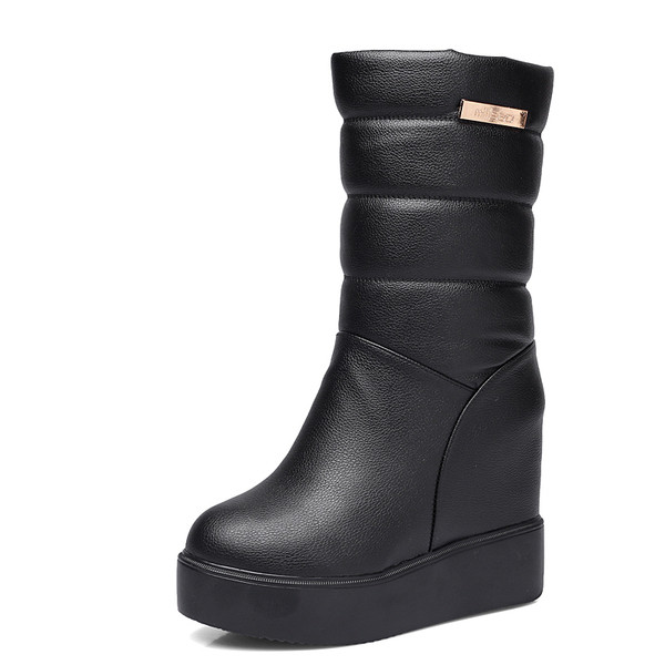 Cizme de dama moderne model uni cu captuseala moale in rosu, negru si maro