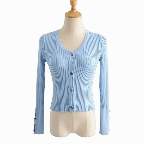 Vesta de dama model model nou cu nasturi si decolteu spitz