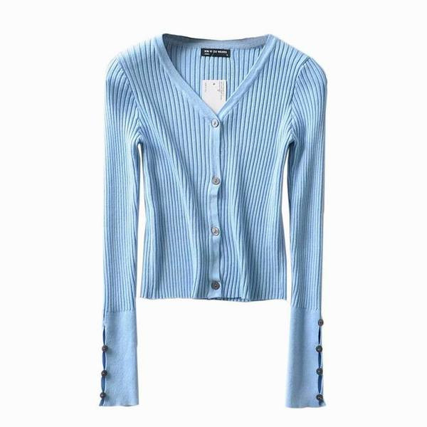 Vesta de dama model model nou cu nasturi si decolteu spitz