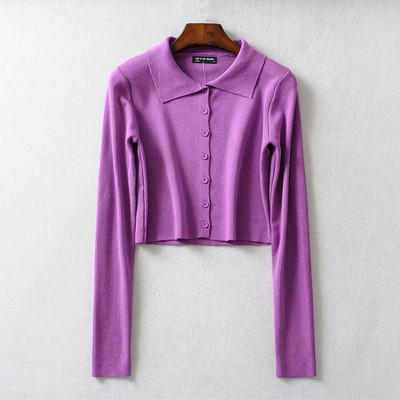 Μοντέρνο γυναικείο γιλέκο με κουμπιά σε διάφορα χρώματα - μικρό μοντέλο