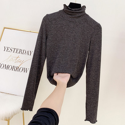 Modern női blúz pólógallérral, négy színben