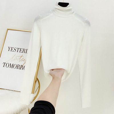 Modern női blúz pólógallérral, négy színben