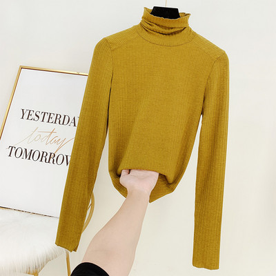 Modern női blúz pólógallérral, négy színben