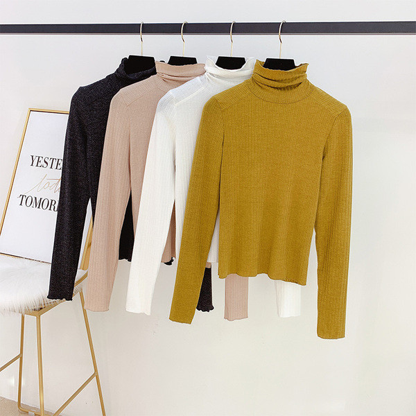 Modern női blúz pólógallérral, négy színben