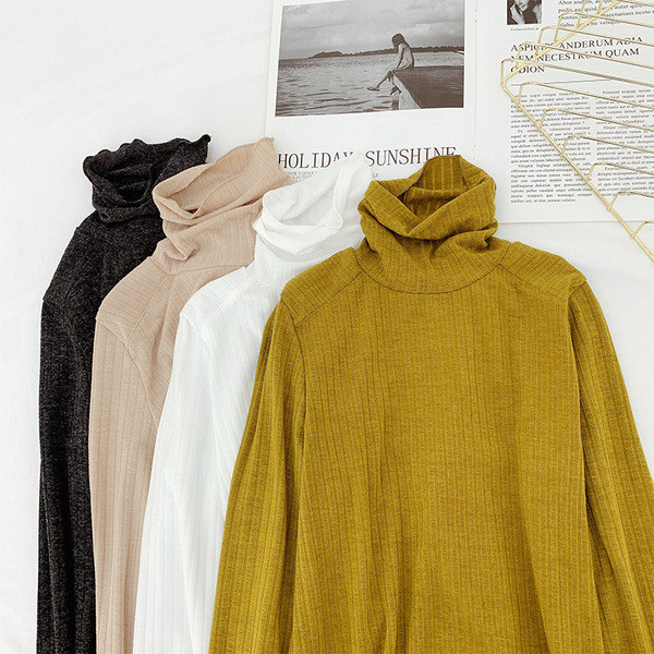 Modern női blúz pólógallérral, négy színben