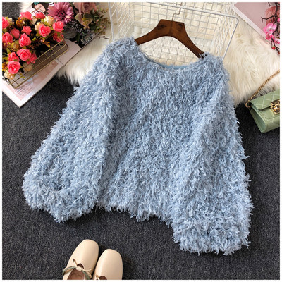 Νέο μοντέλο γυναικείο πουλόβερ O-Neck και μακρύ μανίκι - πολλά χρώματα