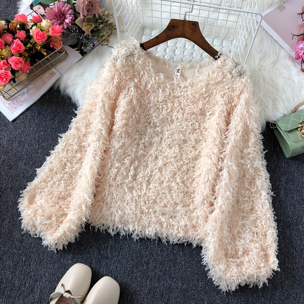 Νέο μοντέλο γυναικείο πουλόβερ O-Neck και μακρύ μανίκι - πολλά χρώματα