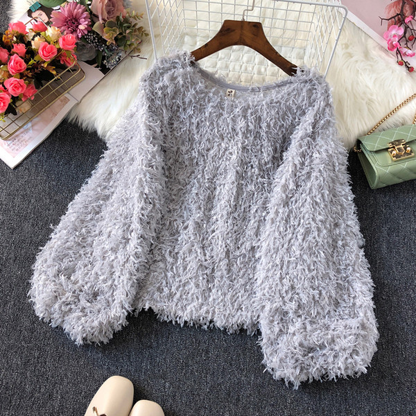 Νέο μοντέλο γυναικείο πουλόβερ O-Neck και μακρύ μανίκι - πολλά χρώματα