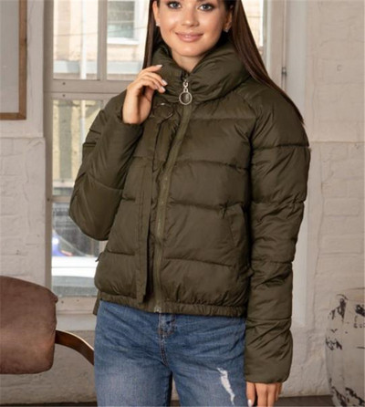 Geaca de iarna de dama moderna cu fermoar in patru culori