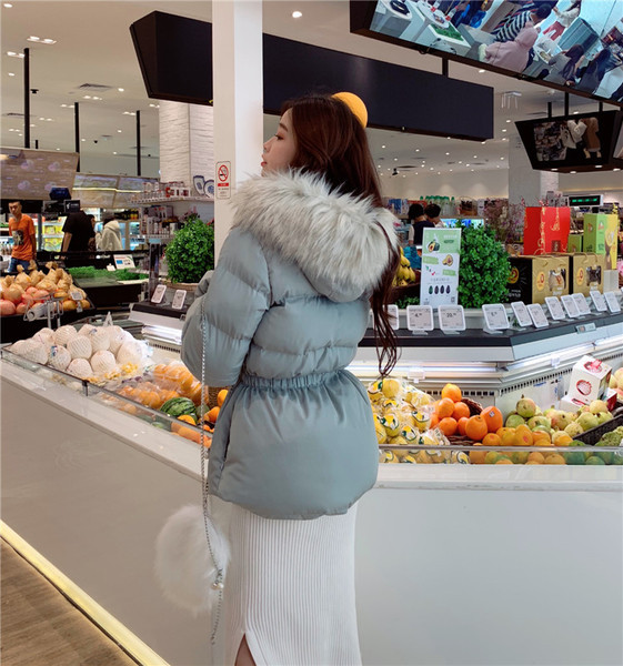 Geaca de iarna de dama cu fermoar si gluga cu puf