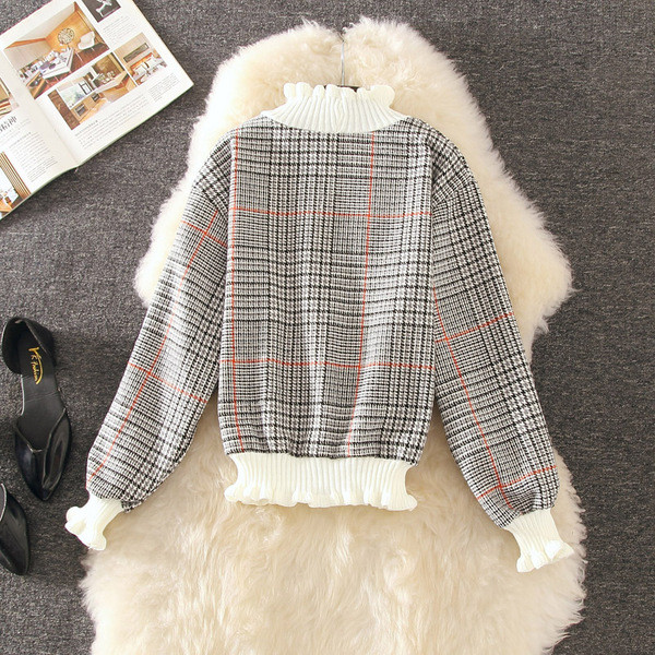 Γυναικείο Casual Career Pullover με υψηλό γιακά και μακριά μανίκια σε δύο χρώματα