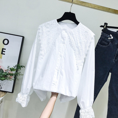 Camasa de dama model nou cu broderie alb