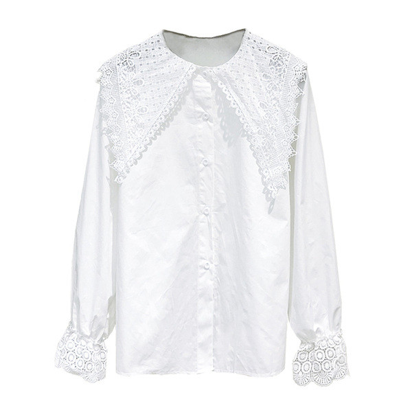 Camasa de dama model nou cu broderie alb