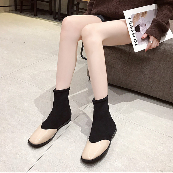 Cizme de dama cu toc gros in trei culori