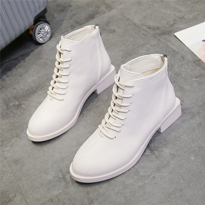 Cizme de dama din piele model casual in negru