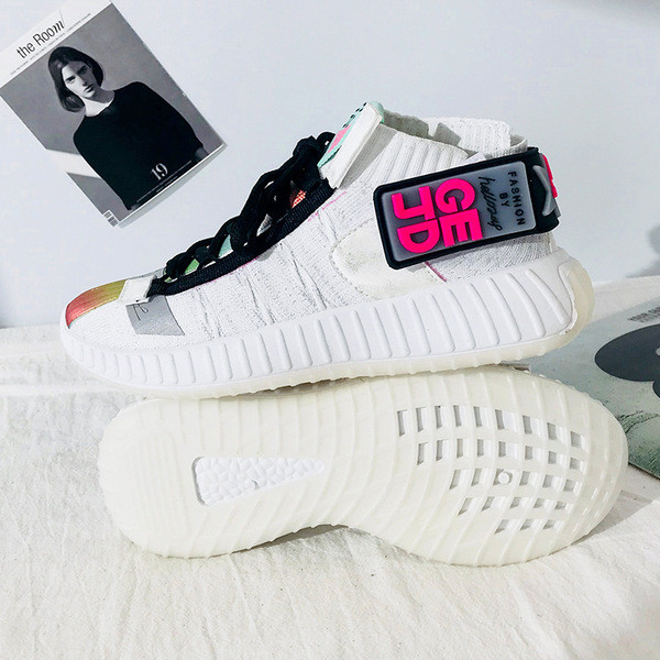 Tenisi casual de dama colorati cu sireturi in trei culori