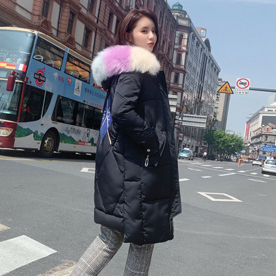 Geaca lunga de dama model NOU cu gluga si puf in trei culori