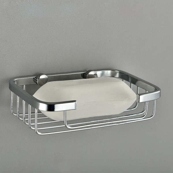 Suport pentru săpun metalic de culoare gri